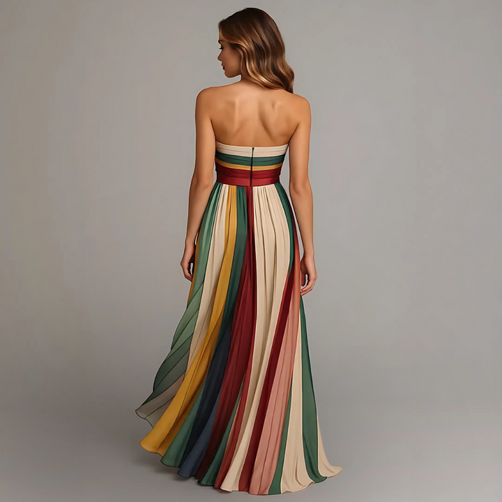 Amelia | Sleeveless Colourful Dress