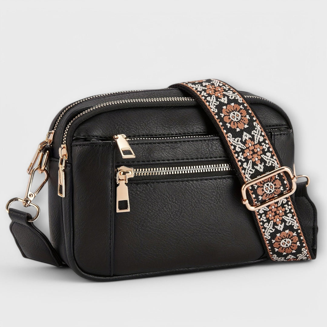 Bolsa cruzada de cuero vegano