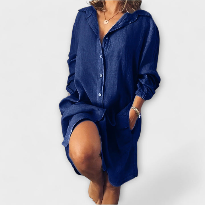 Blusa de lino casual para el día a día