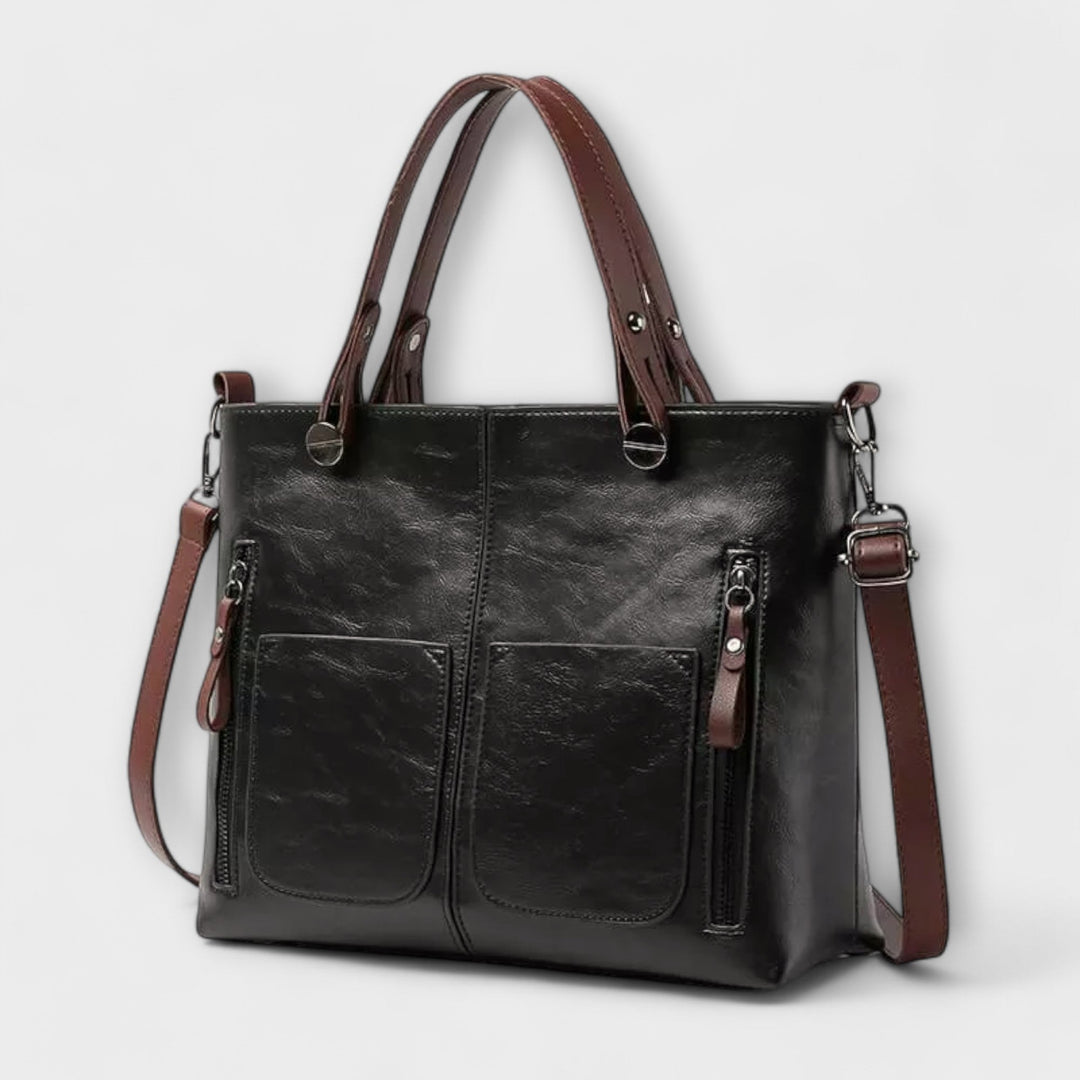 Elegante bolsa de cuero