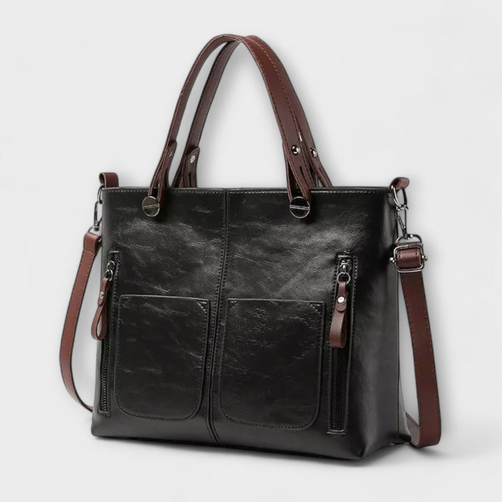Elegante bolsa de cuero