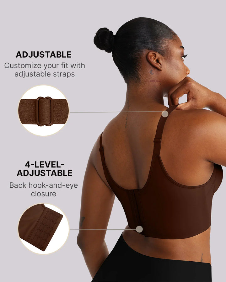 Sujetador push-up con aros y compresión