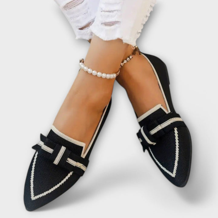 Zapatos planos para mujer con diseño anudado