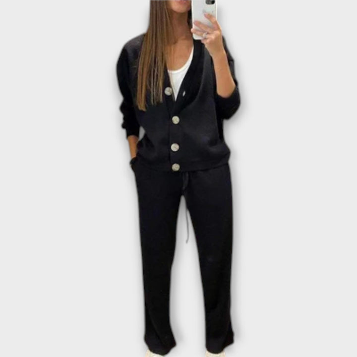 Chantal – Conjunto de Cárdigan y Pantalones