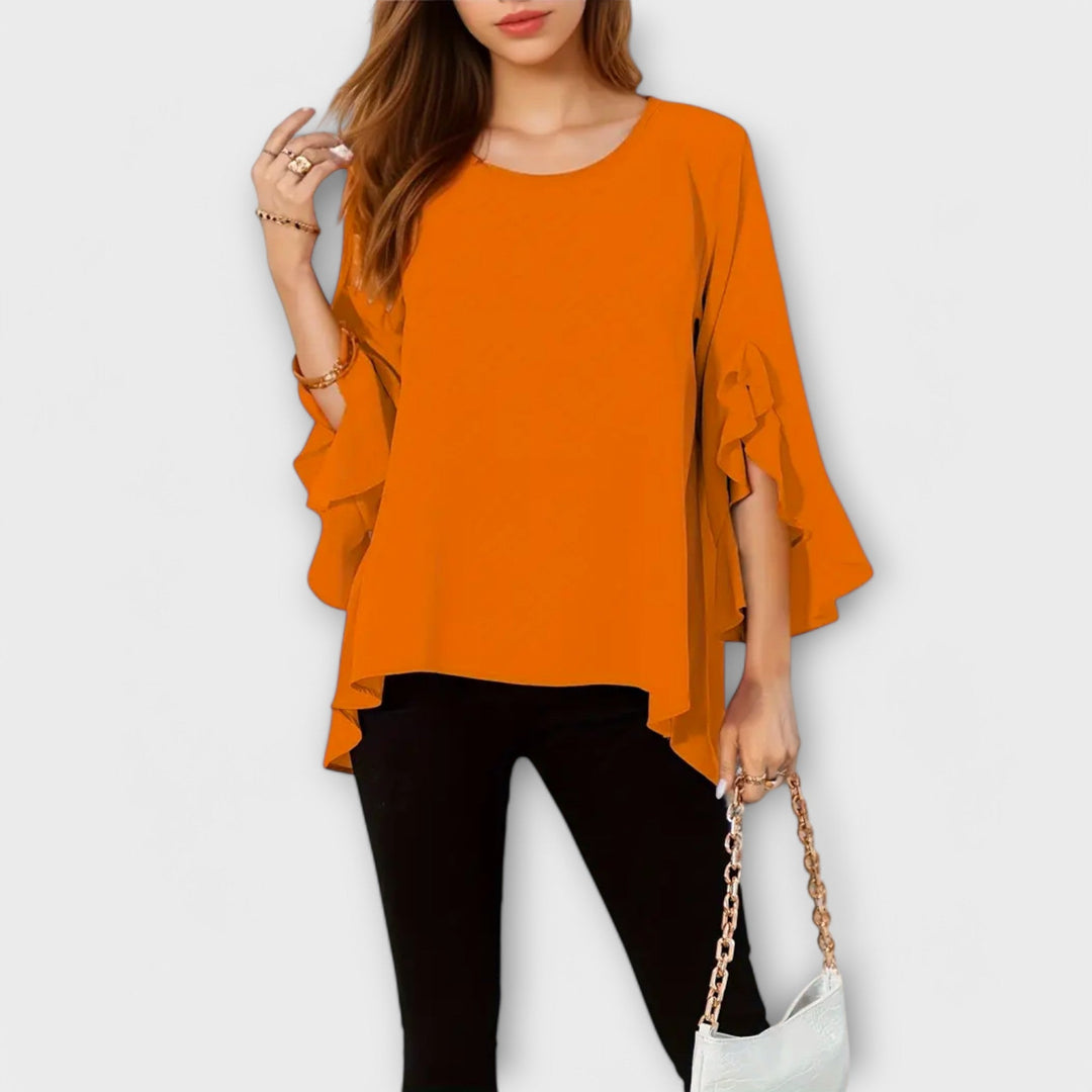 Aria - La blusa de primavera perfecta con cuello redondo